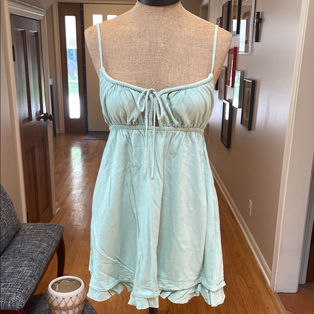 Light Green Spaghetti Strap Dress